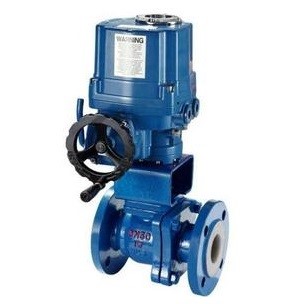 定边电动衬氟O型开关球阀